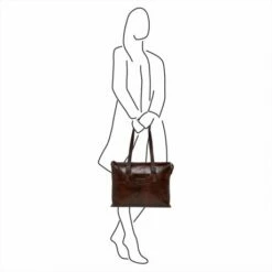 Castelijn & Beerens Rien Dames Laptoptas 15.4'' RFID Cognac -NL Rugzak Verkoopwinkel xl set 8 laptop schoudertas 15 4 rfid cognac 1355